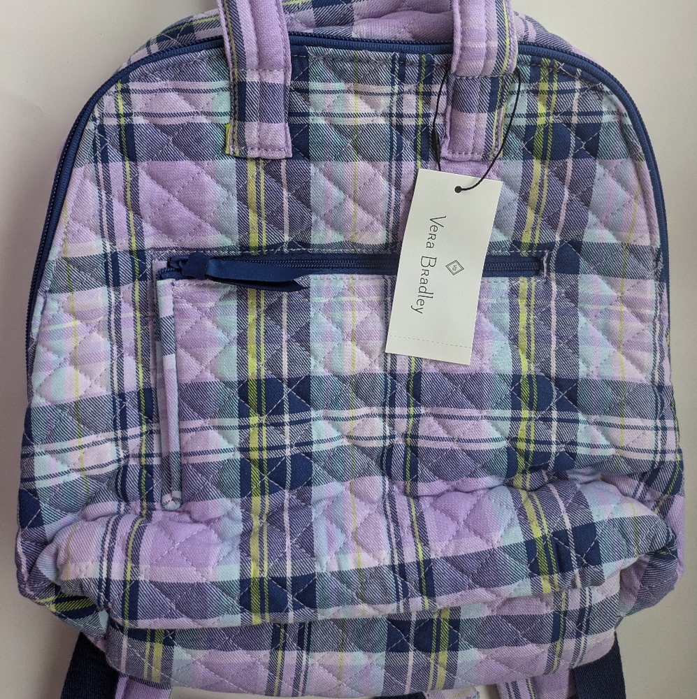 Vera Bradley Mini Totepack in Amethyst Plaid